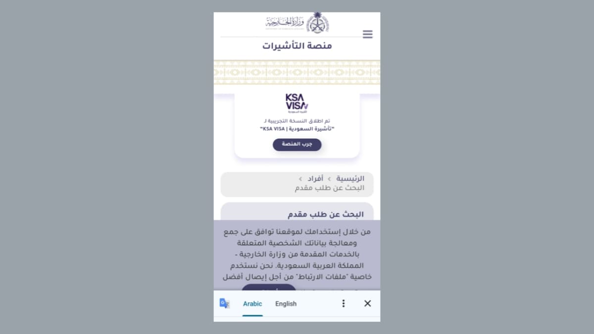 পাসপোর্ট নাম্বার দিয়ে সৌদি ভিসা চেক