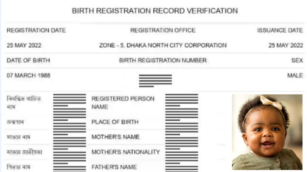 জন্ম নিবন্ধনের জন্য আবেদন করার নিয়ম