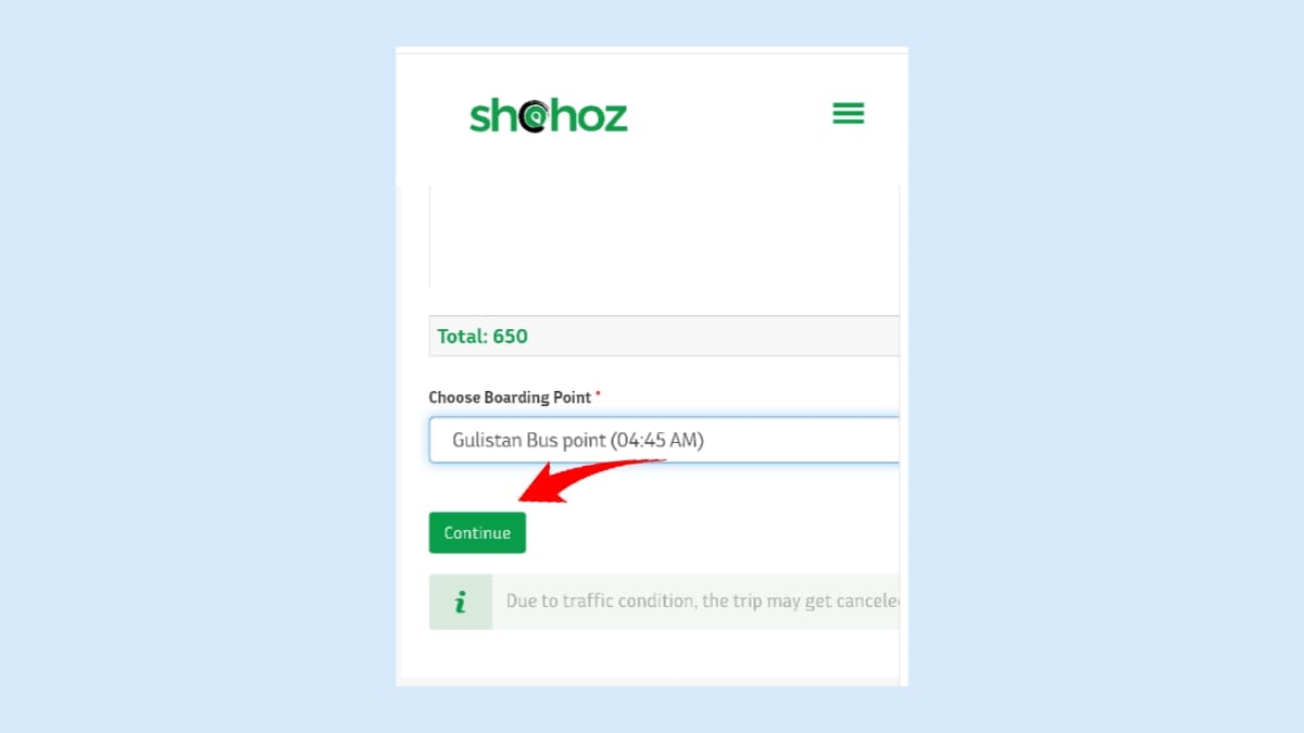 অনলাইনে অগ্রিম বাসের টিকিট কাটার নিয়ম