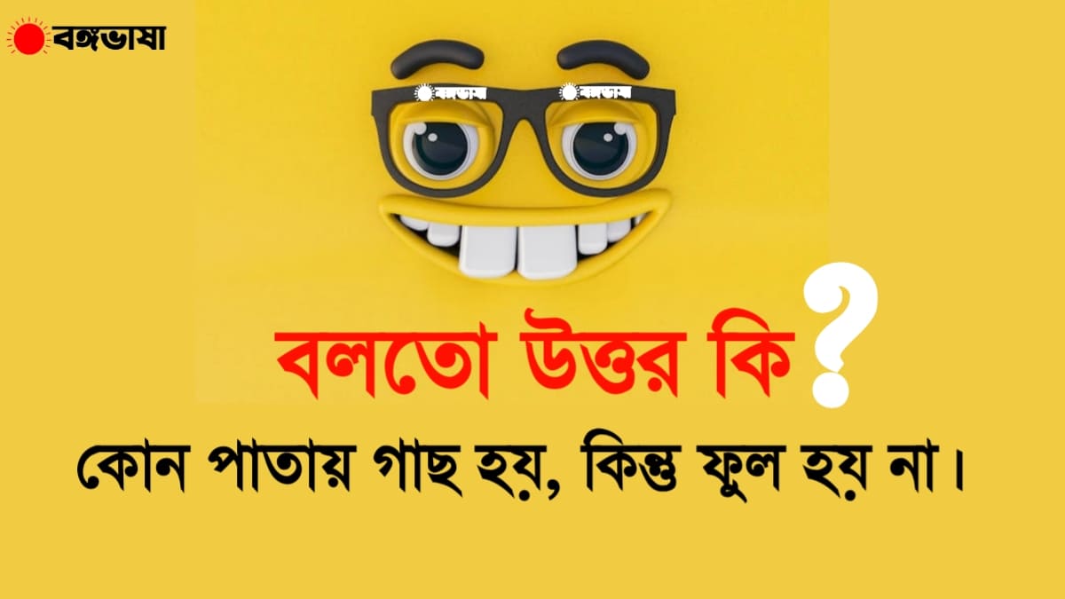 হাসির ধাঁধাঁ উত্তর সহ