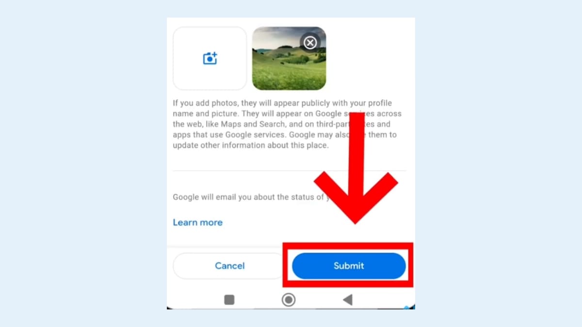 গুগল ম্যাপ লোকেশন যুক্ত