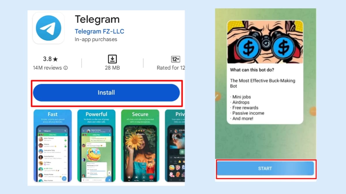 টেলিগ্রাম app থেকে ইনকাম
