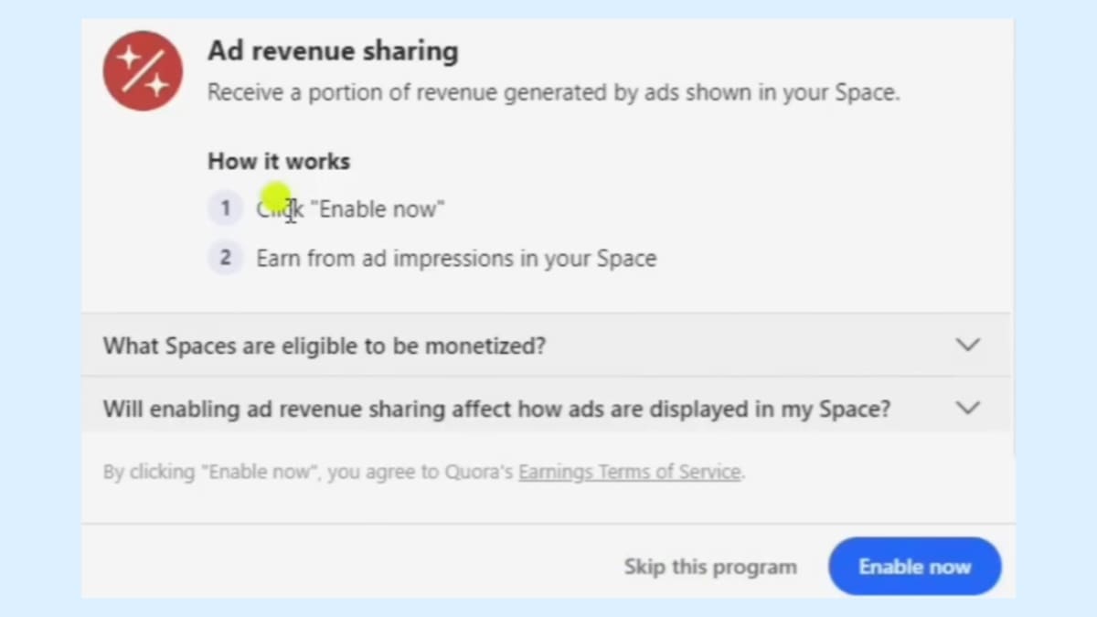 Quora থেকে ইনকাম
