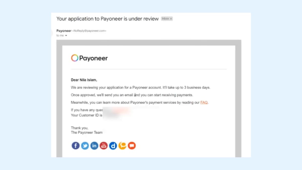 পেওনিয়ার একাউন্ট