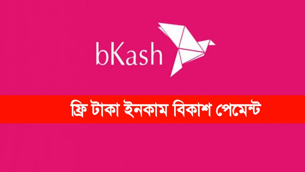 ফ্রি টাকা ইনকাম বিকাশ পেমেন্ট
