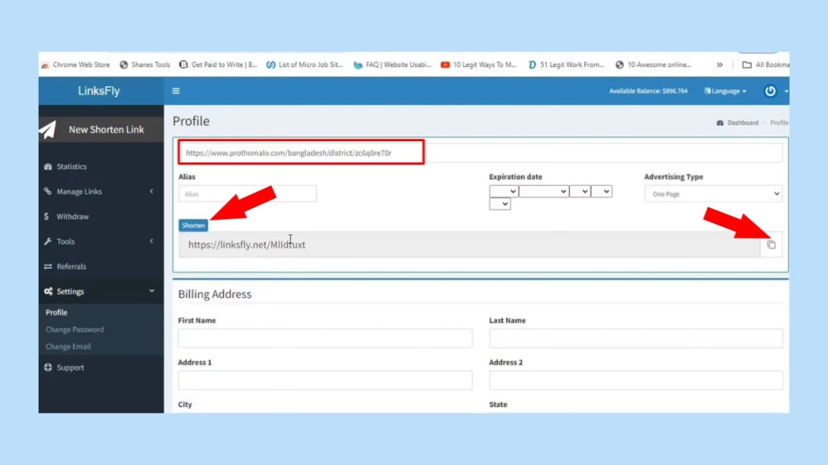Link শেয়ার করে ফ্রি ইনকাম
