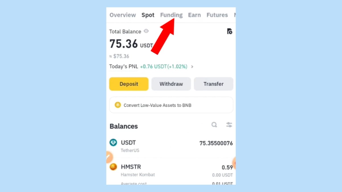 বাইনান্স থেকে বিকাশে টাকা উত্তোলন