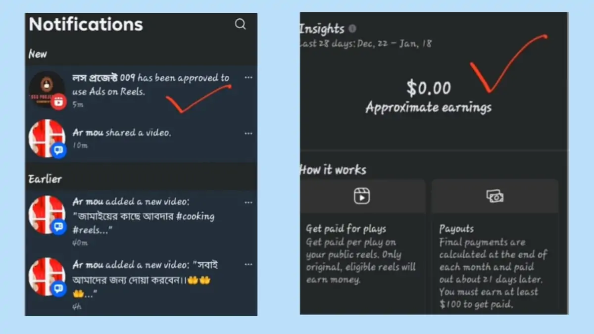 Facebook থেকে ইনকাম