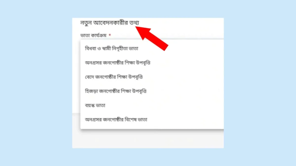 বয়স্ক ভাতা অনলাইন আবেদন 