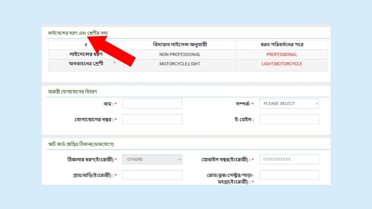 অপেশাদার থেকে পেশাদার ড্রাইভিং লাইসেন্স