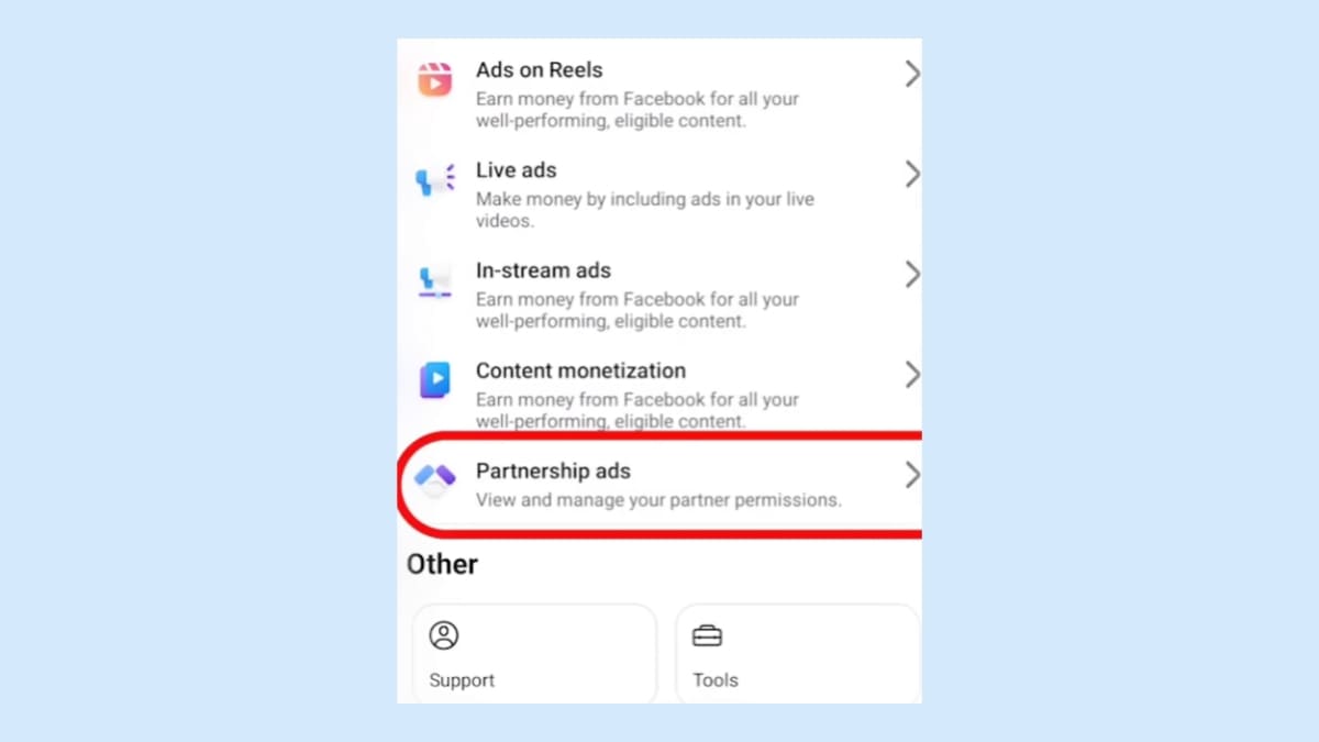 Facebook partnership ads থেকে ইনকাম