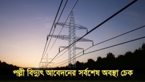 পল্লী বিদ্যুৎ আবেদনের সর্বশেষ অবস্থা চেক