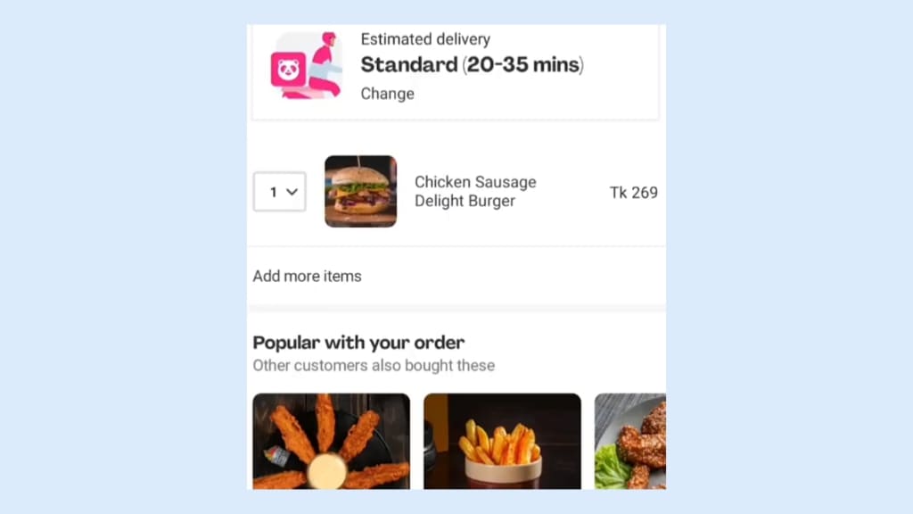 ফুডপান্ডা থেকে পছন্দের খাবার অর্ডার