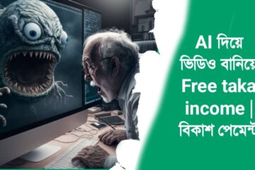 AI দিয়ে ভিডিও বানিয়ে Free taka income | বিকাশ পেমেন্ট
