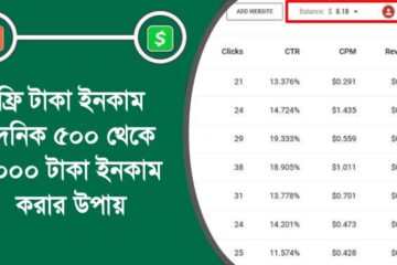 ফ্রি টাকা ইনকাম দৈনিক ৫০০ থেকে ১০০০ টাকা ইনকাম করার উপায় ২০২৫