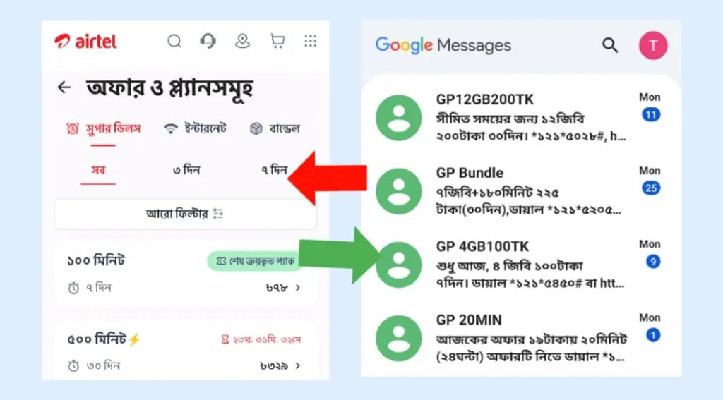 এয়ারটেল মিনিট চেক (Airtel minute check)