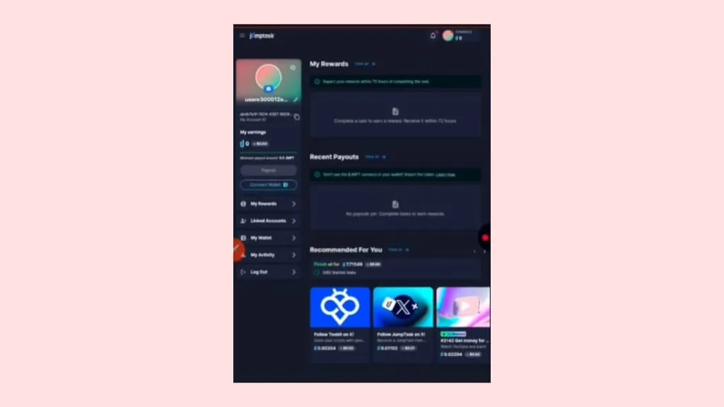 Jumptask থেকে ইনকাম