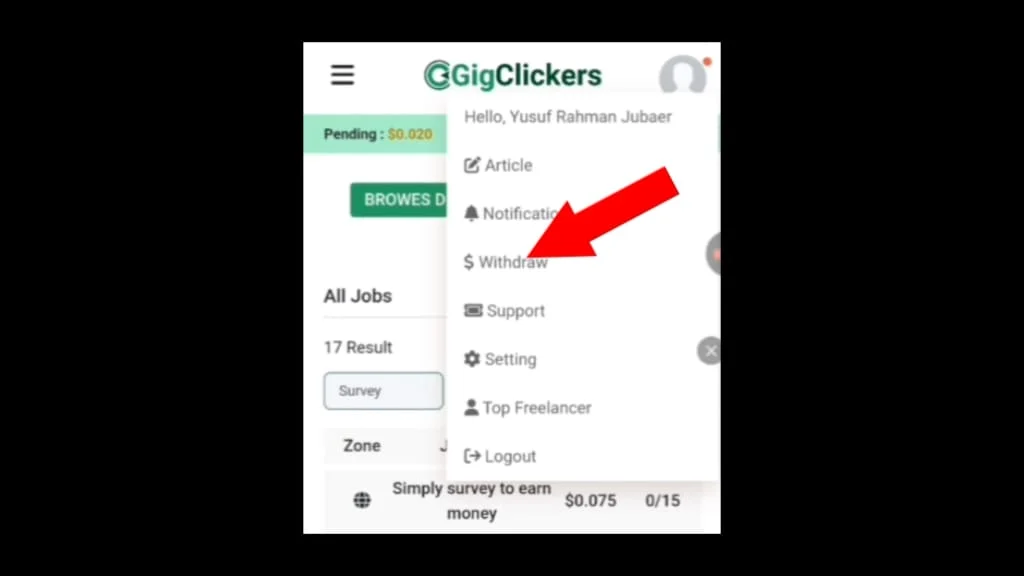 Gigclickers থেকে ফ্রি টাকা ইনকাম