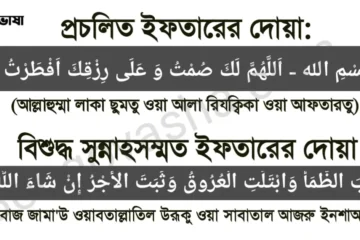 ইফতারের দোয়া