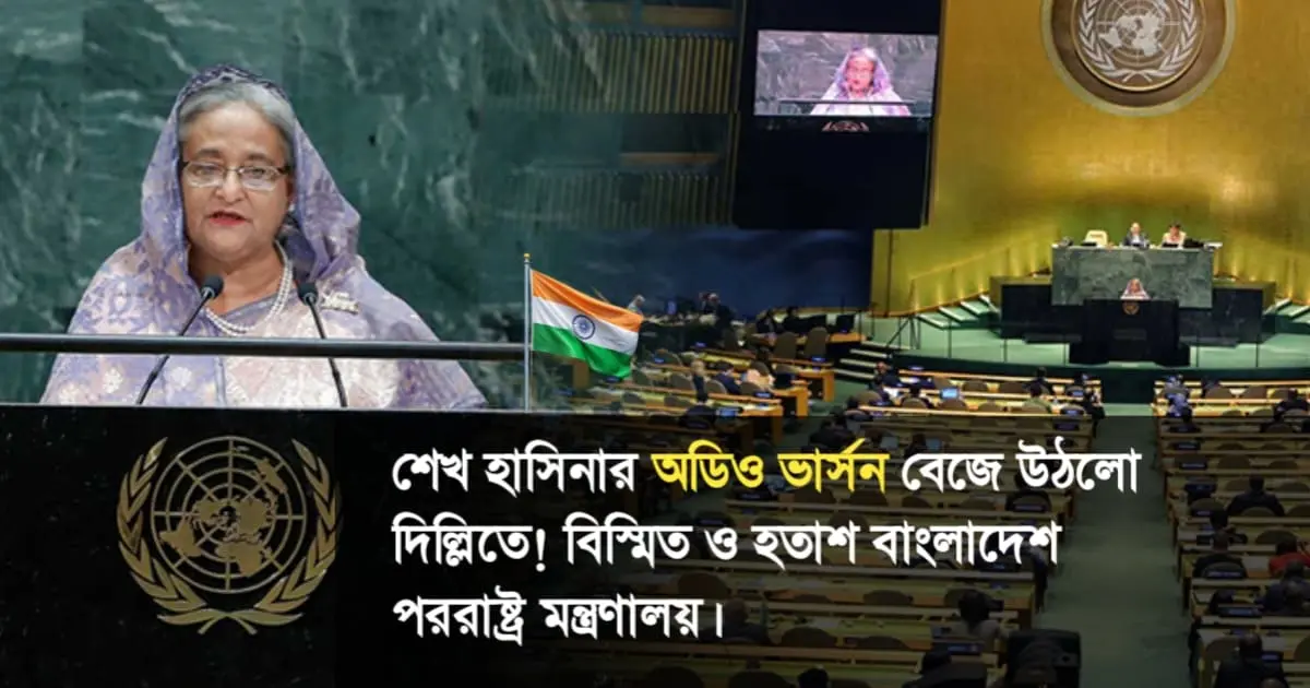 এবারে শেখ হাসিনার অডিও ভার্সন বেজে উঠলো&hellip;